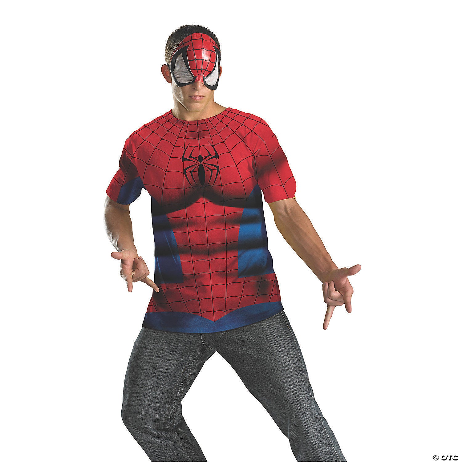 men s alternative no scars spider man& 8482 costume plus size~dg21287c
