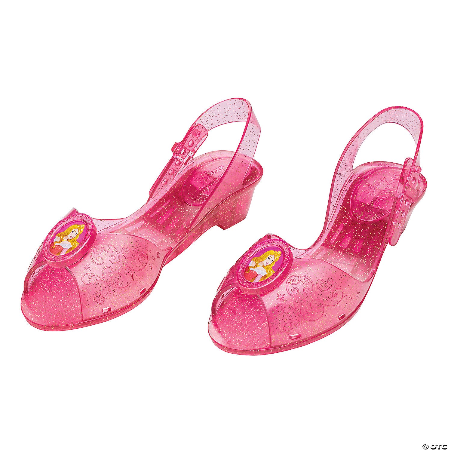girl s disney s sleeping beauty aurora jelly shoes size 11 12~dg158089