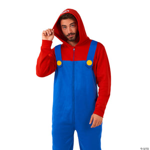 men s mario& 8482 onesie costume extra large 44 46~osao1002xl-a02