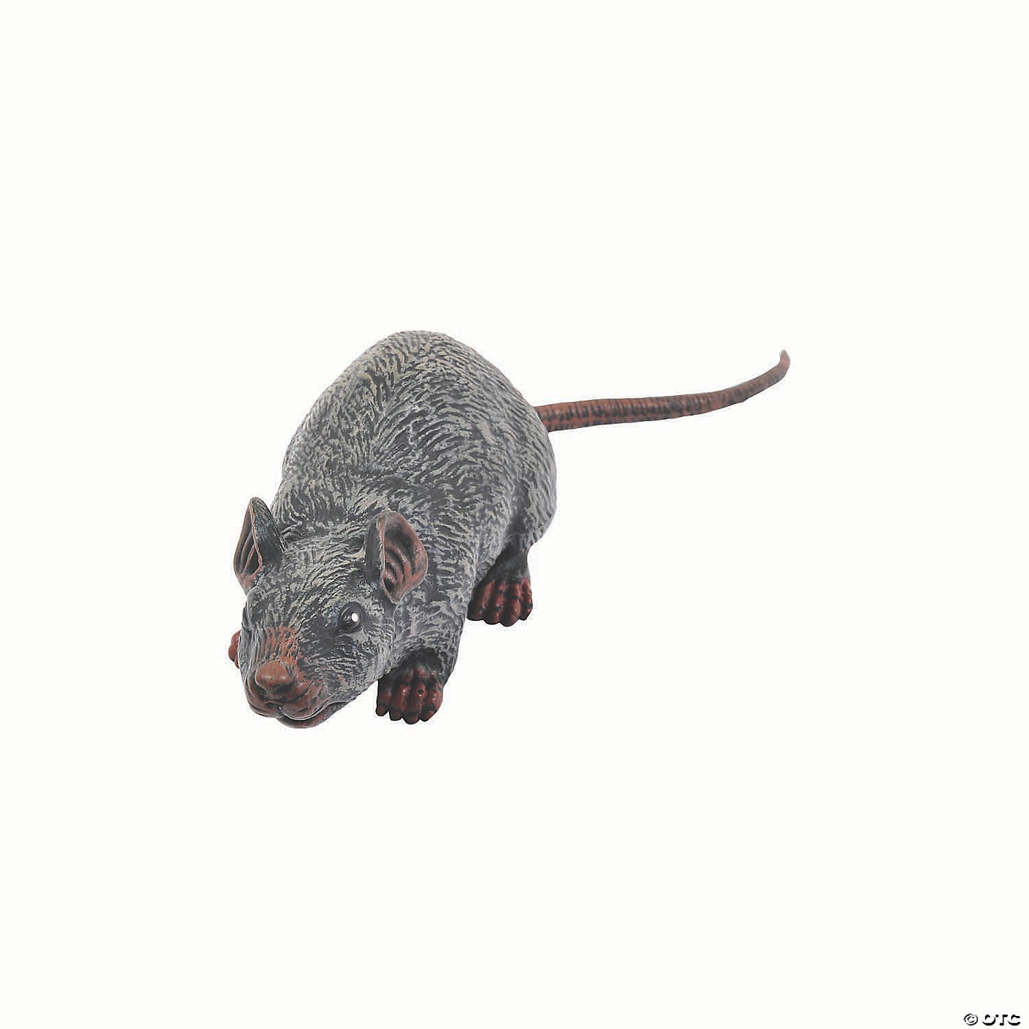 4 gray latex sewer rat halloween decoration~fw96065