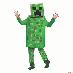 kids deluxe minecraft creeper costume large~dg65659g