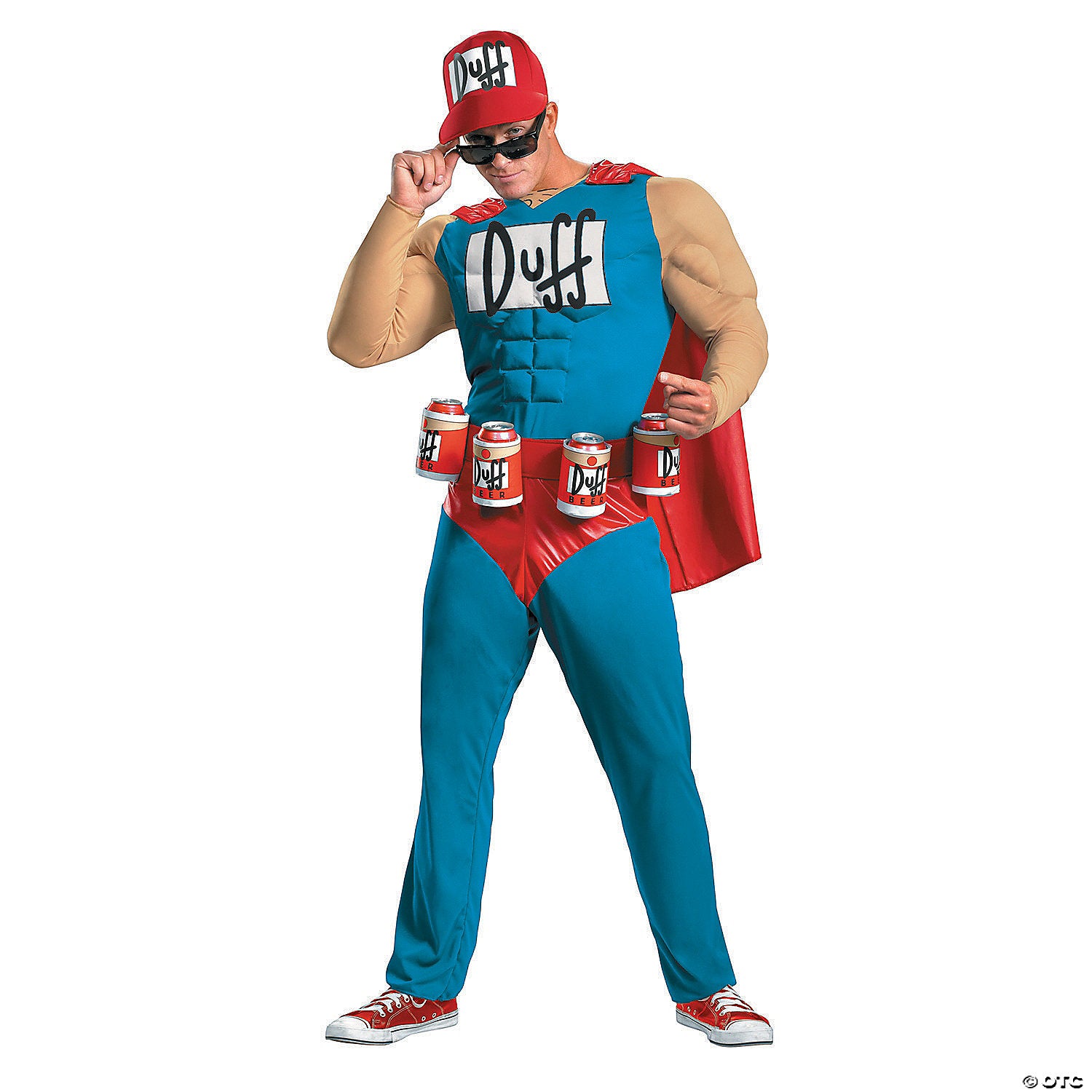 men s plus size muscle simpsons duffman costume~dg27895c