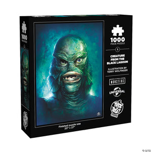 20 x 27 creature from the black lagoon& 8482 the gill man 1000 piece jigsaw puzzle~matpqucp01-a01