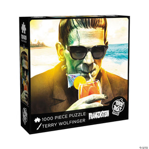 20 x 27 frankenstein& 8482 at the beach 1000 piece puzzle~matpquyp01-a01