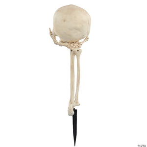skull in hand ground breaker lawn decoration~sew80696-a03