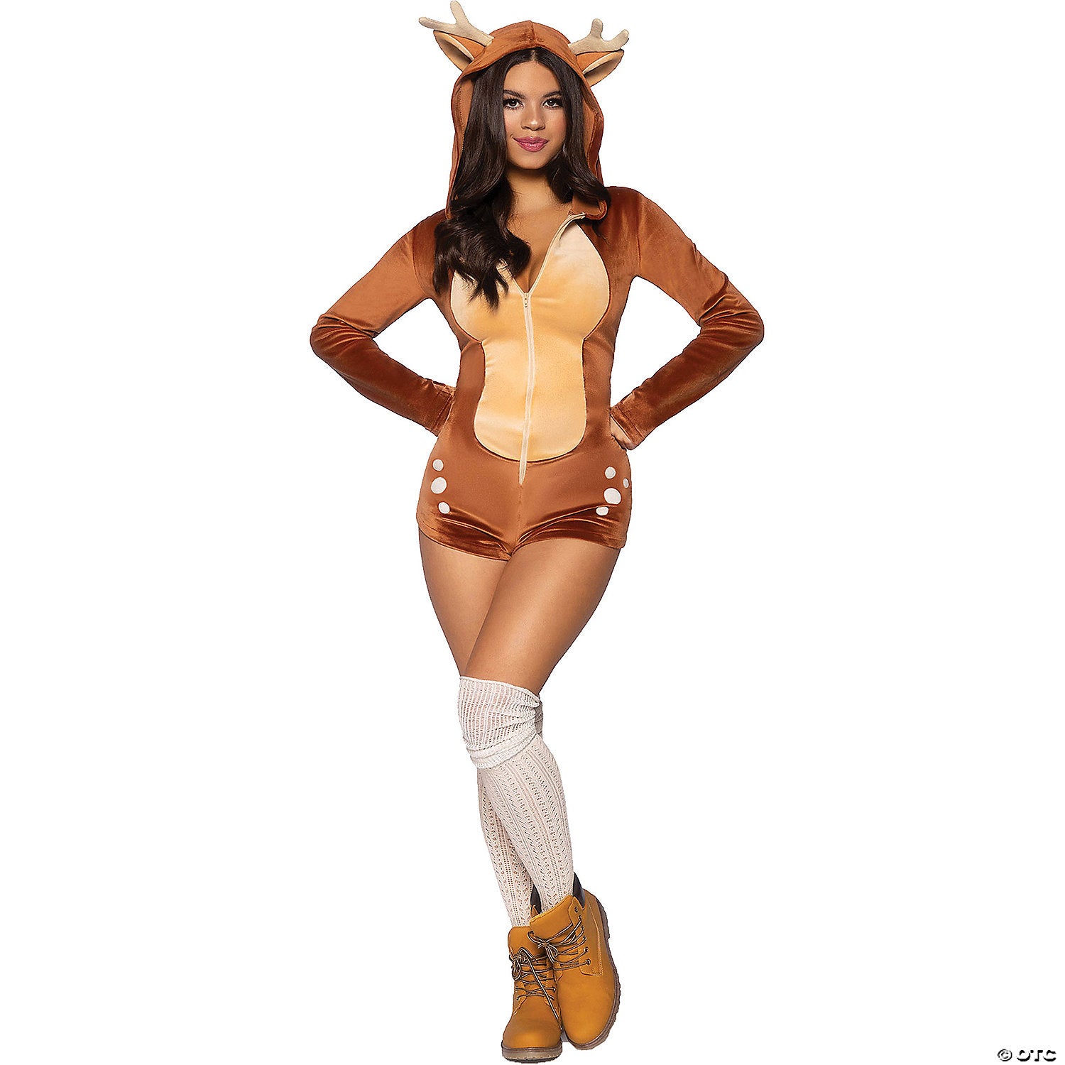 women& 8217 s comfy fawn romper costume medium~ua87099md-a02