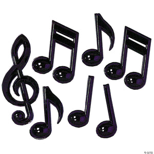 music notes plastic pack of 7~qa52