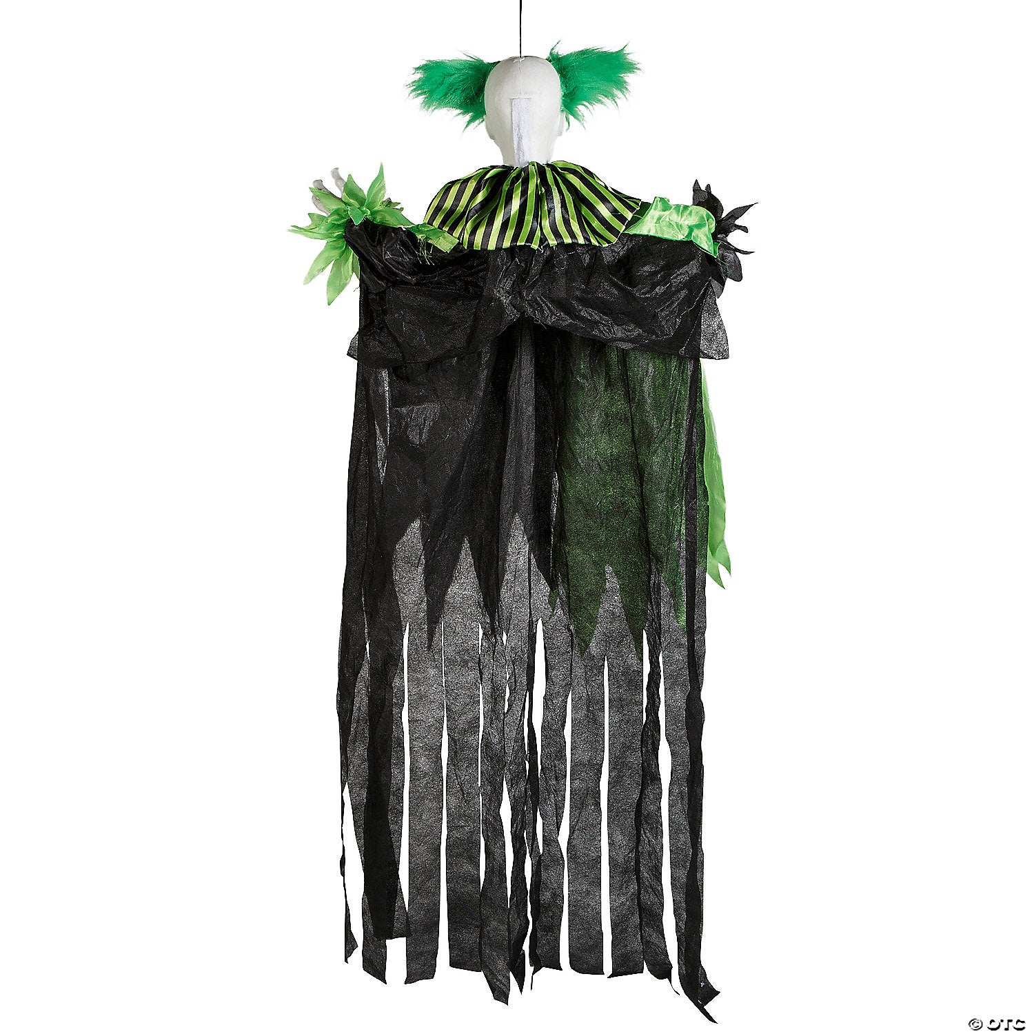 4 Ft. Hanging Animated Black & White Clown Halloween Decoration