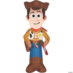 42 blow up inflatable woody with candy cane outdoor yard decoration~ss115169g