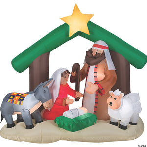 72 outdoor blow up inflatable holy family nativity outdoor yard decoration~ss38401g