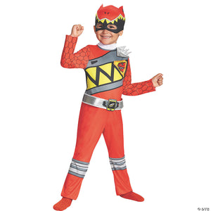toddler classic mighty morphin power rangers& 8482 red ranger dino costume 3t 4t~dg82734m