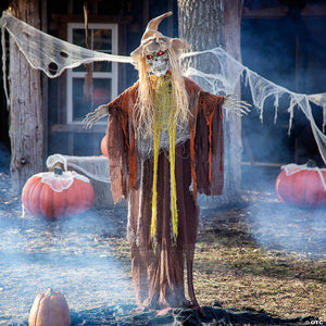 6 ft standing animated skeletal reaper halloween decoration~atc00011-a02