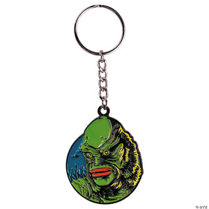 universal classic monsters creature from the black lagoon& 8482 face keychain~masfus175