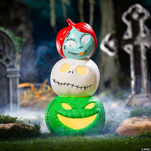 2 the nightmare before christmas& 8482 light up jack sally & oogie boogie decoration~sew38712-a01