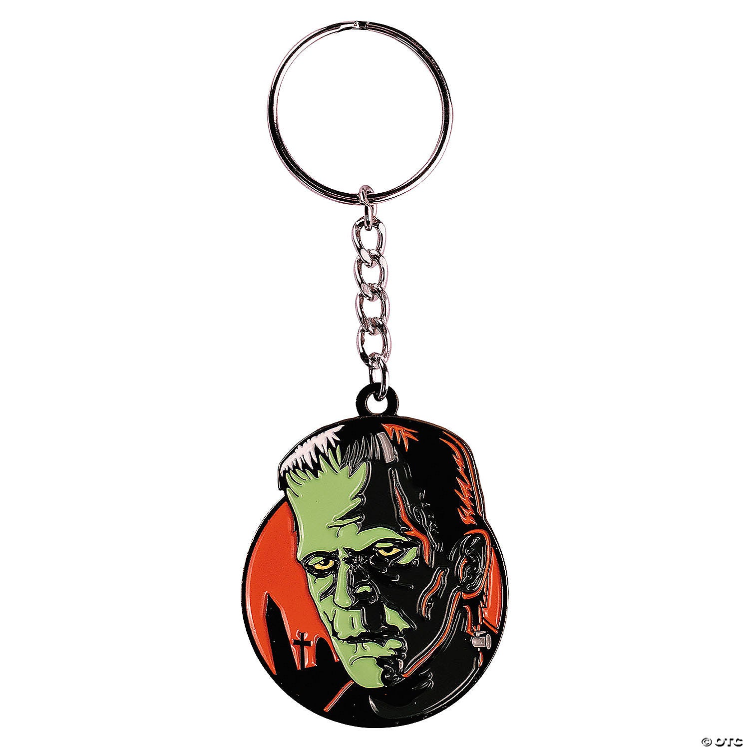 universal classic monsters frankenstein& 8482 face keychain~masfus174