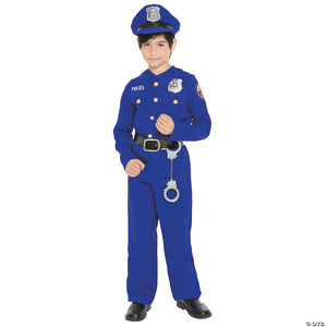 kids blue police officer costume small~mr144139