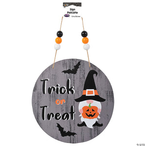 12 wooden round gnome sign halloween d& 233 cor~fw95232n