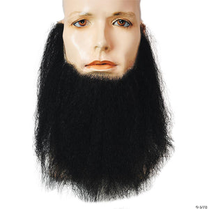 men s black human hair beard~lw602bk