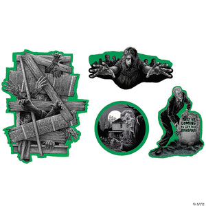 the night of the living dead& 8482 halloween wall decorations~madgit100