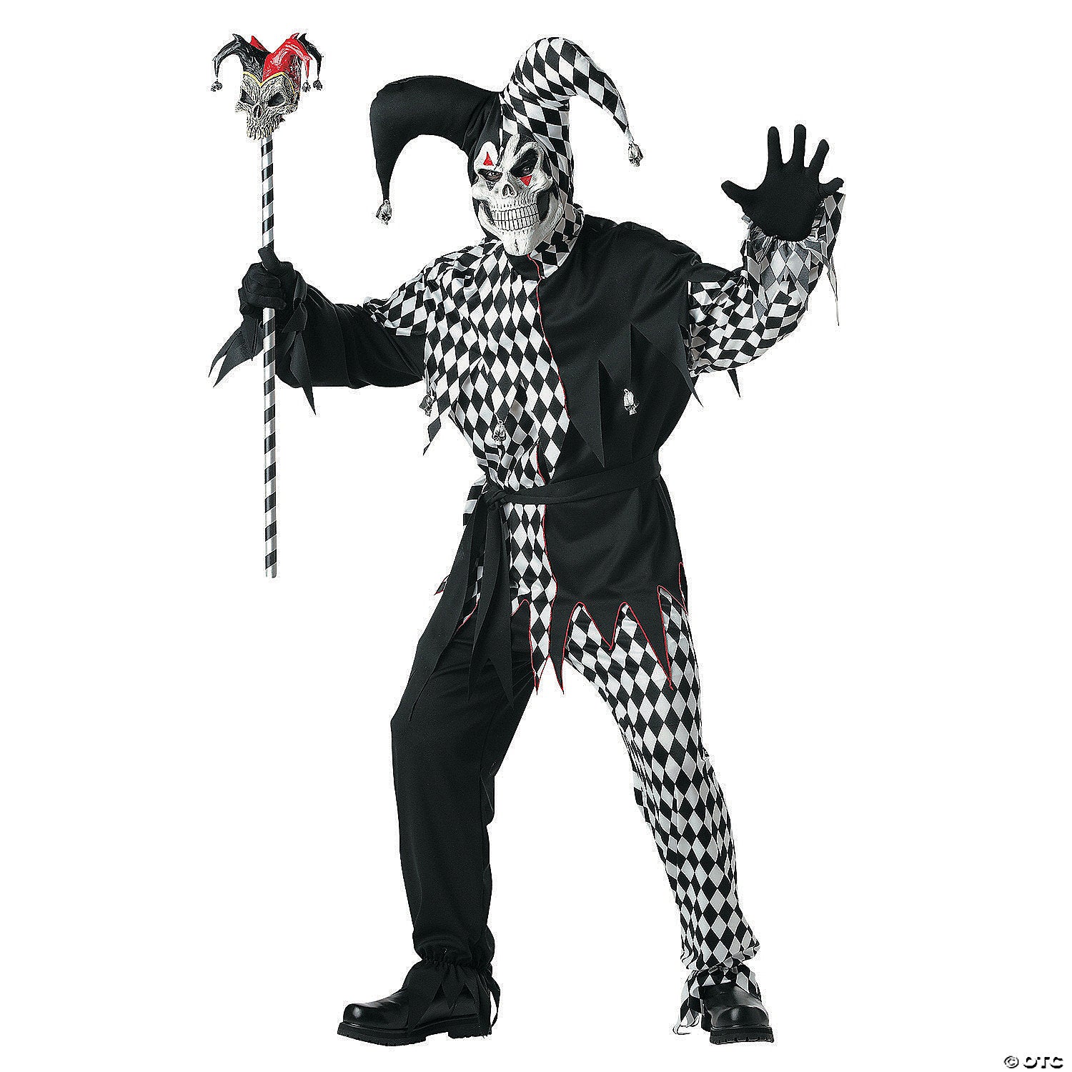 men s evil jester costume extra large~cc00928xl