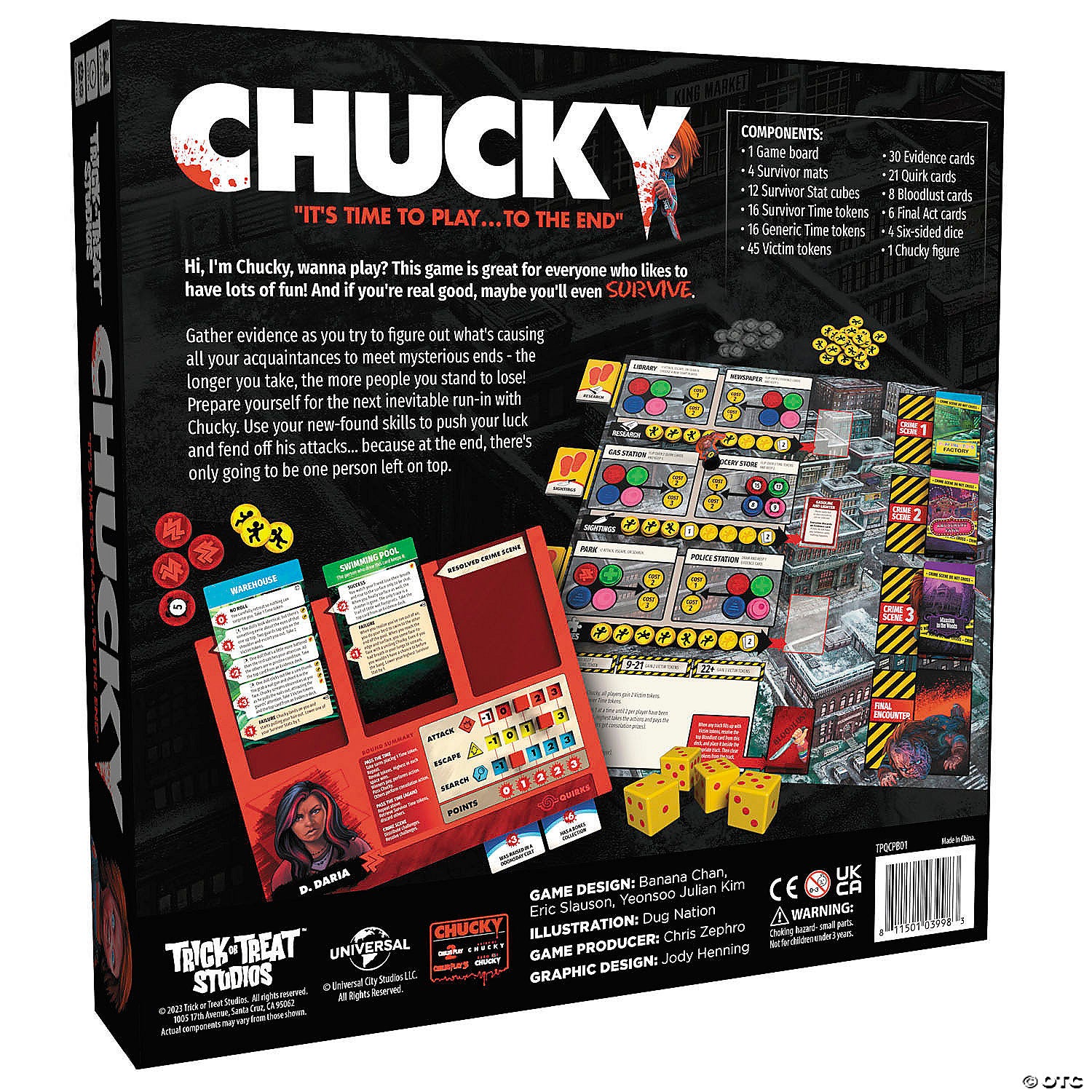 child& 8217 s play& 8482 chucky board game for 2 to 4 players~matpqcpb01-a02