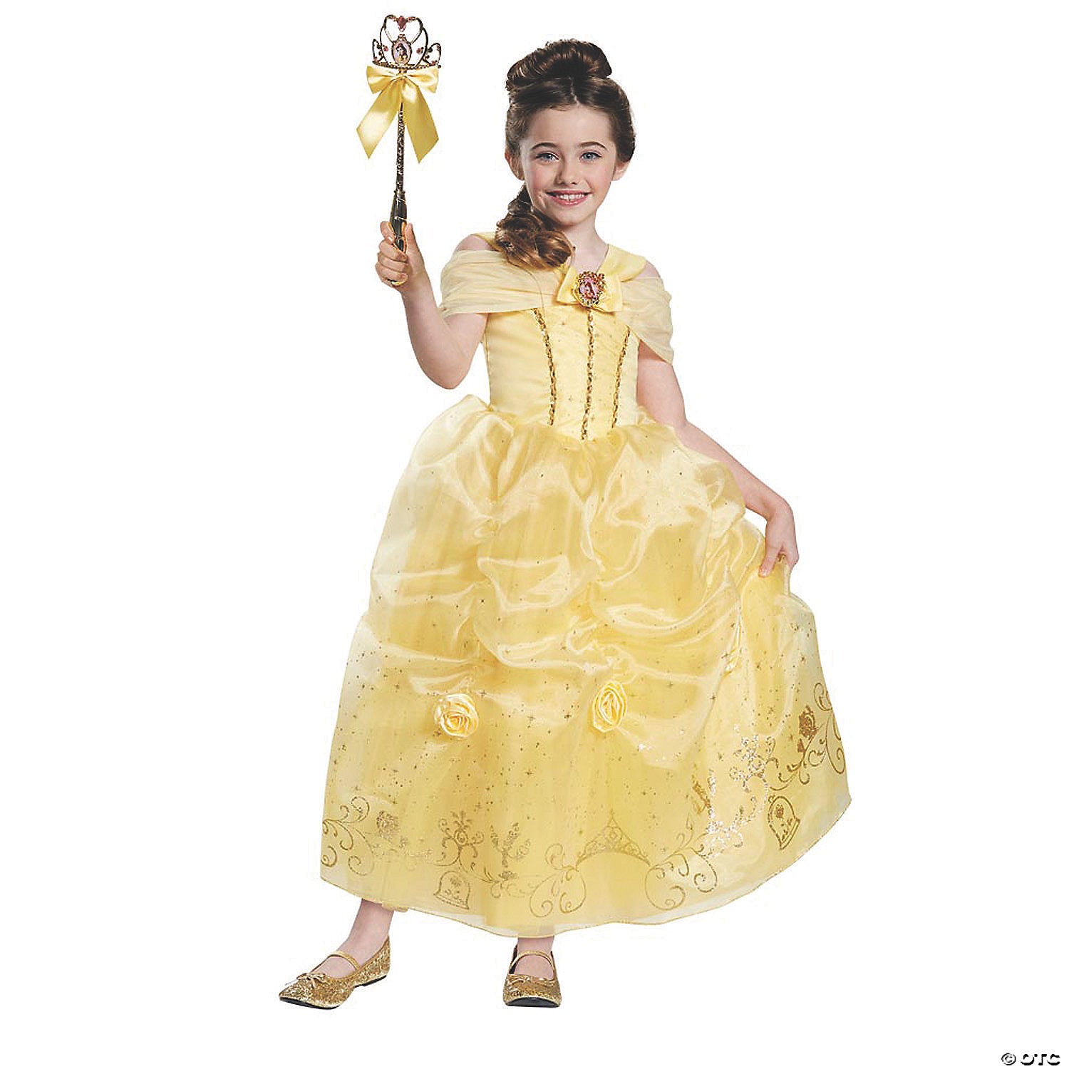 girl& 8217 s prestige disney& 8217 s beauty & the beast& 8482 belle costume medium~dg98411k