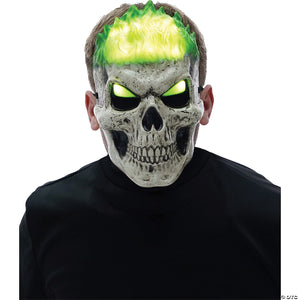 light up green inferno skull mask~mr131945