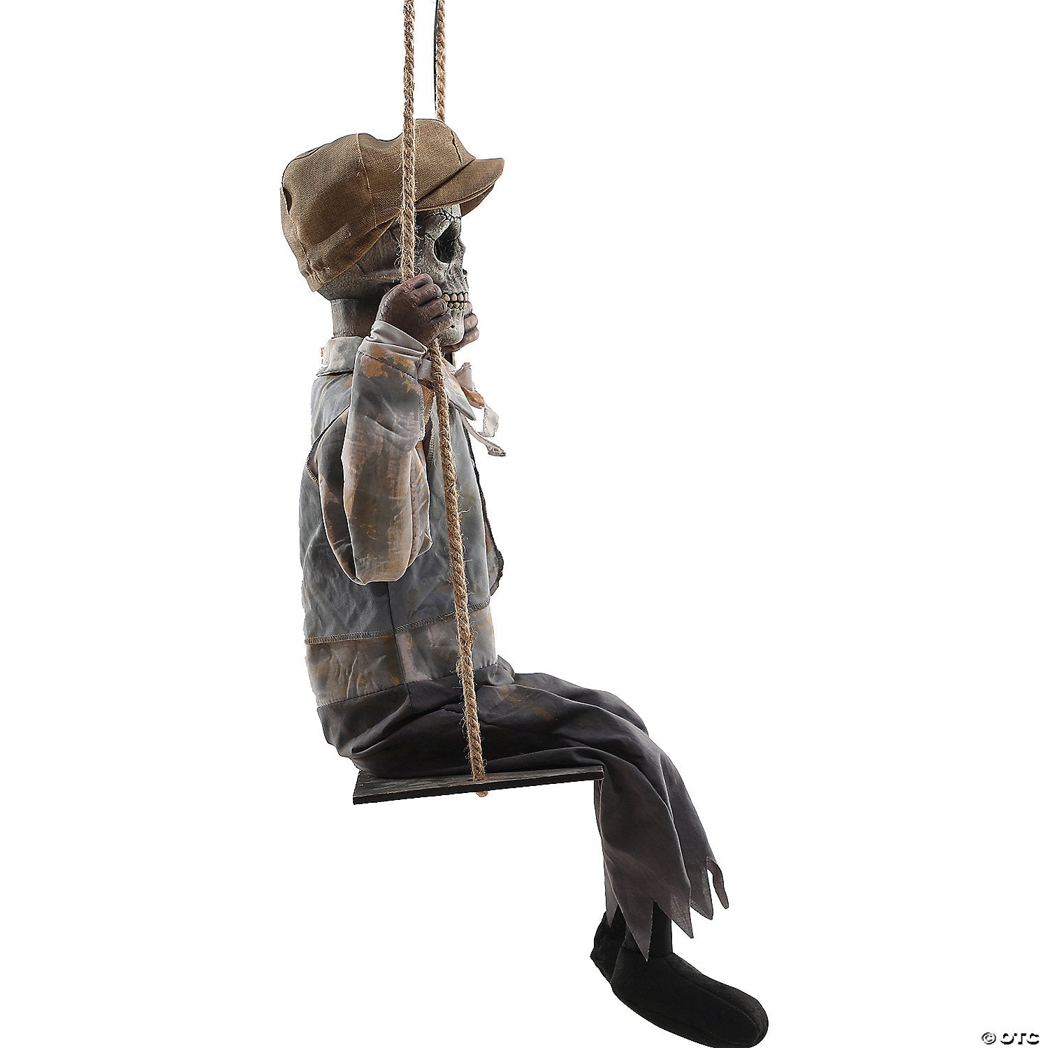 62 hanging lightup animated swinging skeleton boy decoration~mr122854-a06