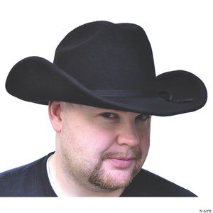 adults black felt cowboy hat small~ga09sm