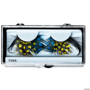 eyelashes feather yellow blue~lw871ywbu