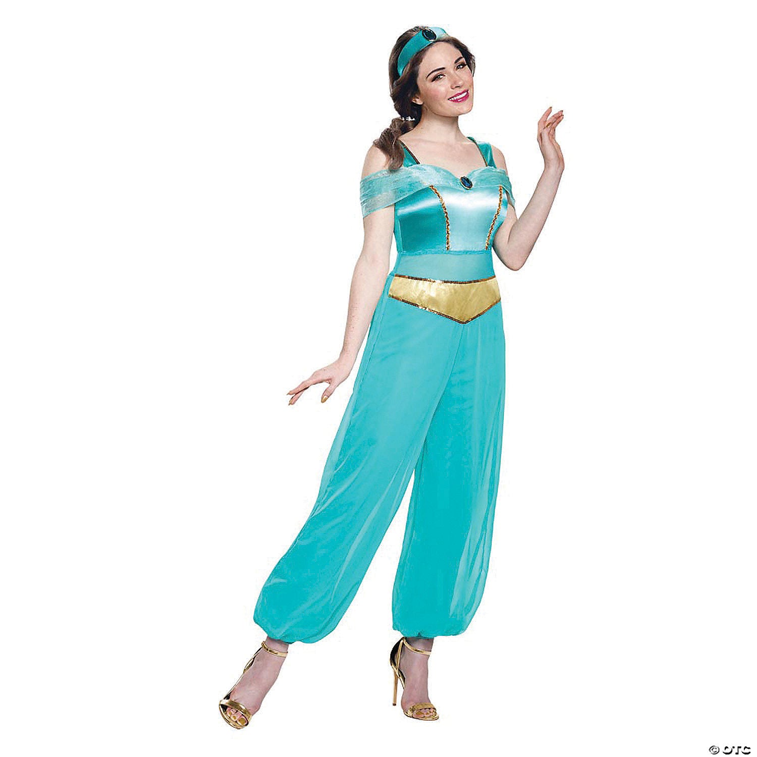 women s deluxe aladdin& 8482 jasmine costume large~dg21417e-a01