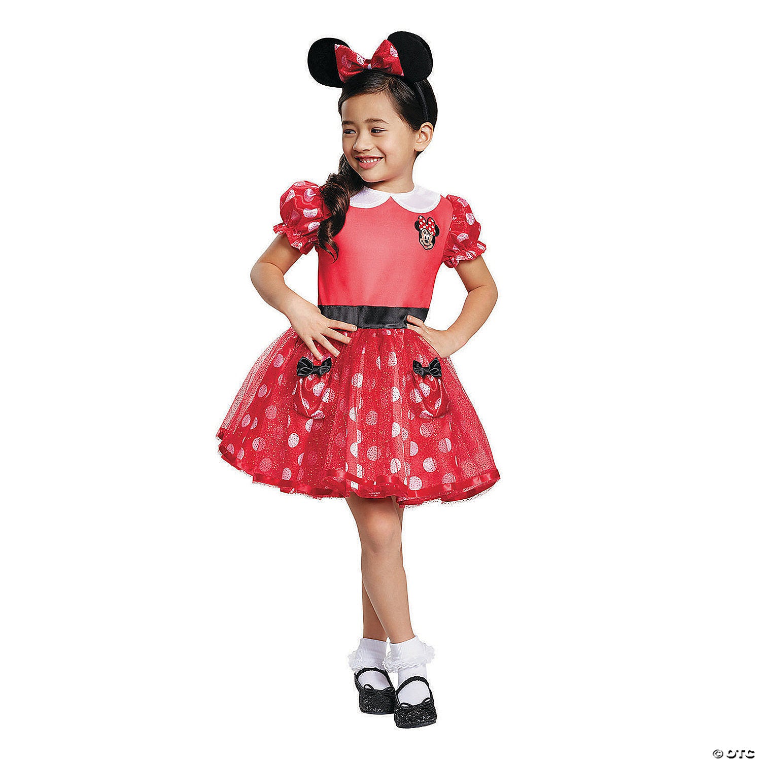 baby girl& 8217 s red minnie mouse& 8482 costume dress 12 18 mo ~dg11981w