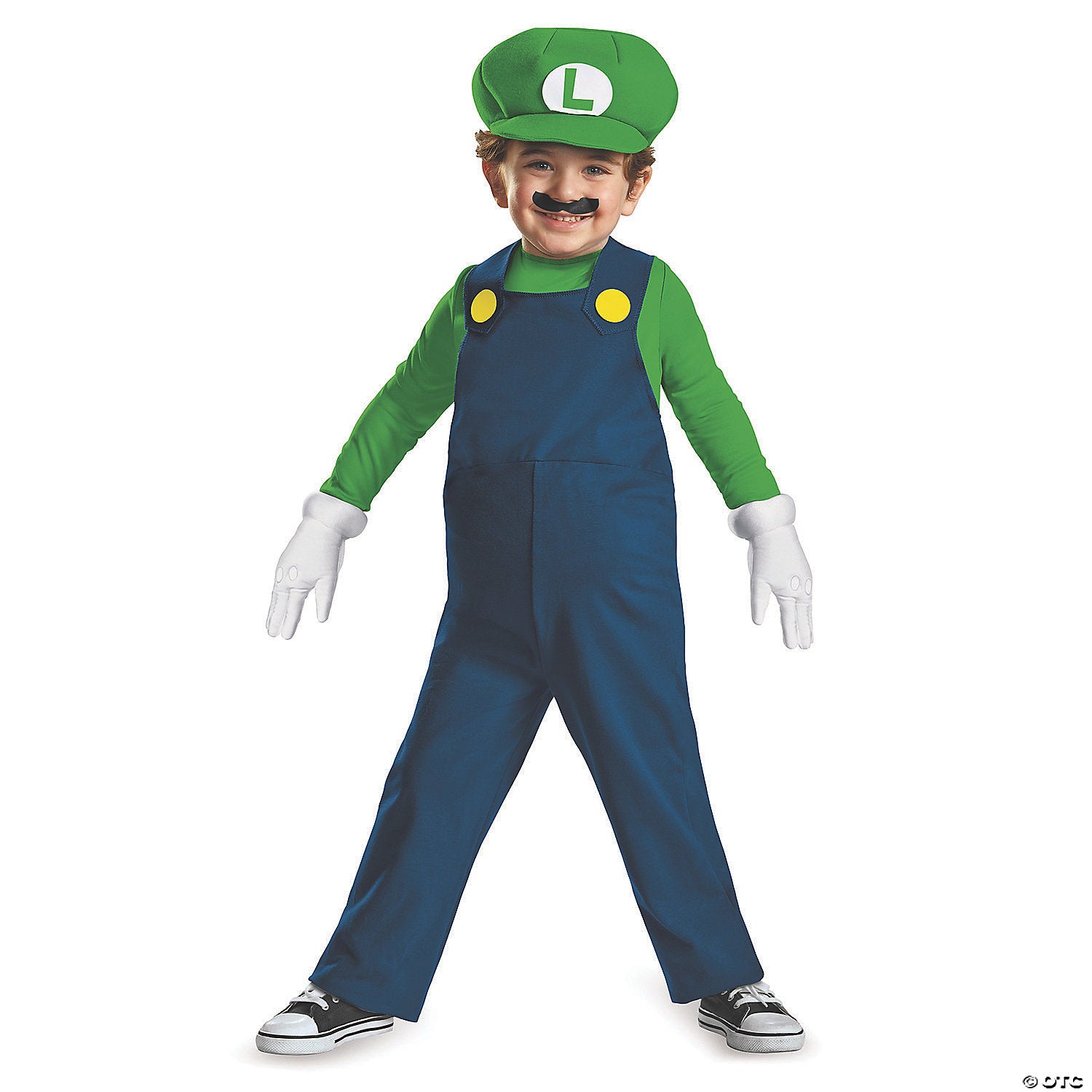 toddler super mario bros luigi costume medium 3t 4t~dg73684m