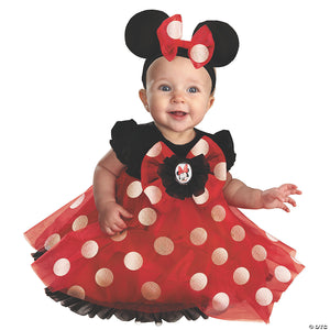 baby girl s red minnie mouse& 8482 costume 6 12 months~dg44958v-a01