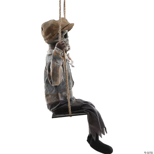 62 hanging lightup animated swinging skeleton boy decoration~mr122854-a06