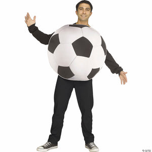 adults soccer ball sport ball polyester tunic costume one size~fw137604s