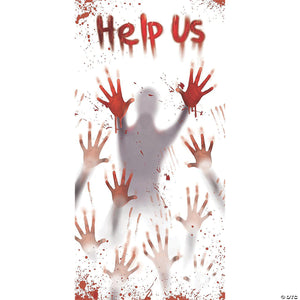 plastic zombie help us door cover halloween d& 233 cor~fw9342hu