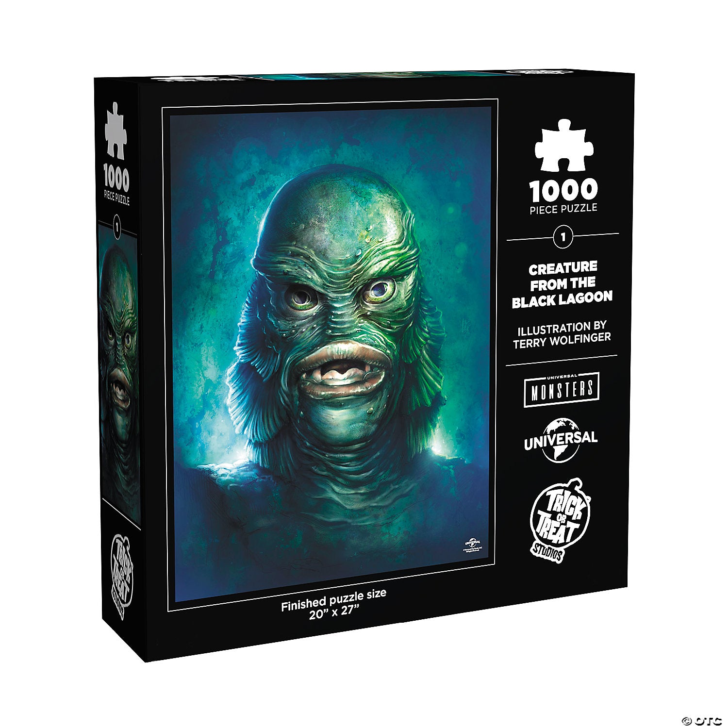 20 x 27 creature from the black lagoon& 8482 the gill man 1000 piece jigsaw puzzle~matpqucp01-a01
