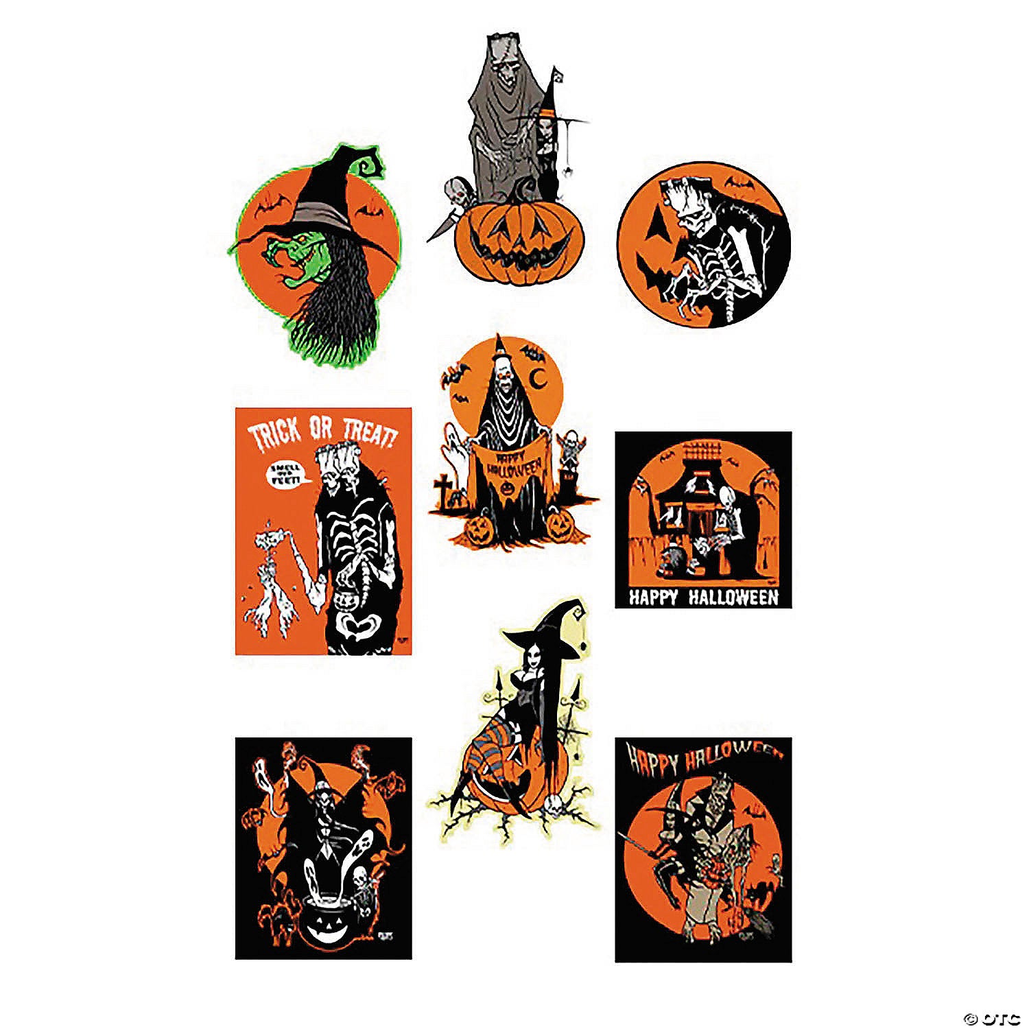 9 pc toxictoons& 8482 cutout wall decoration set series 1~mattep117