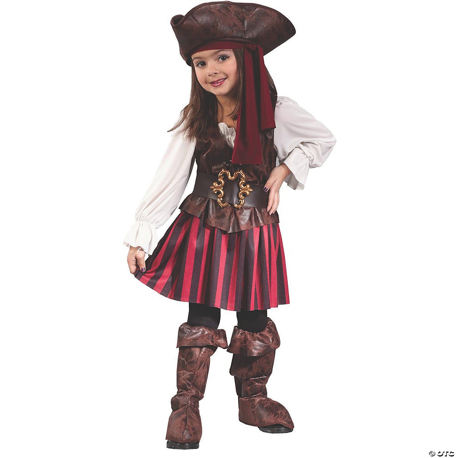 toddler girl& 8217 s high seas pirate costume 3t 4t~fw1558