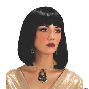 black bob with bangs egyptian wig~mr179011