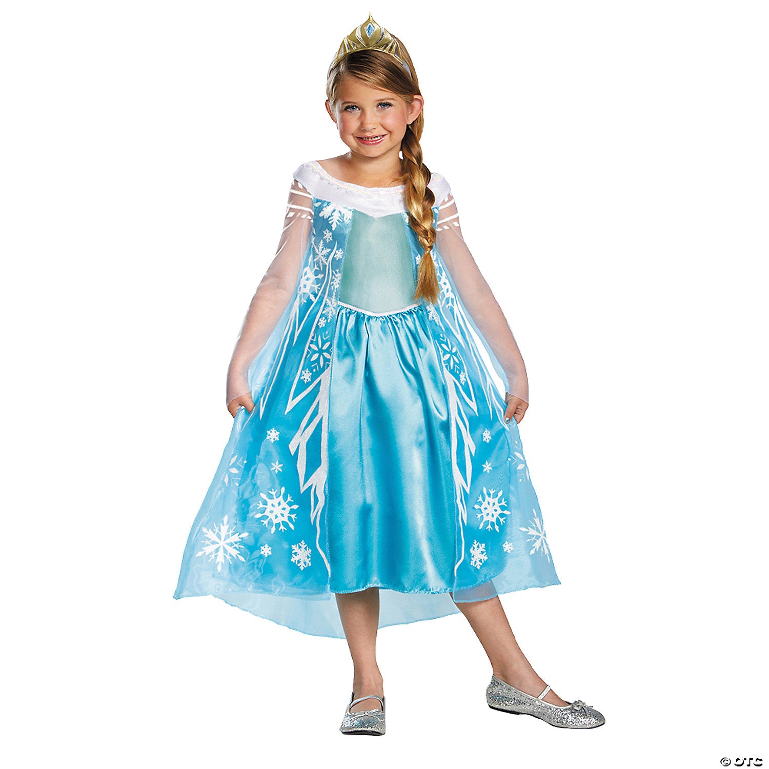 girl& 8217 s deluxe frozen& 8482 elsa costume large~dg56998g
