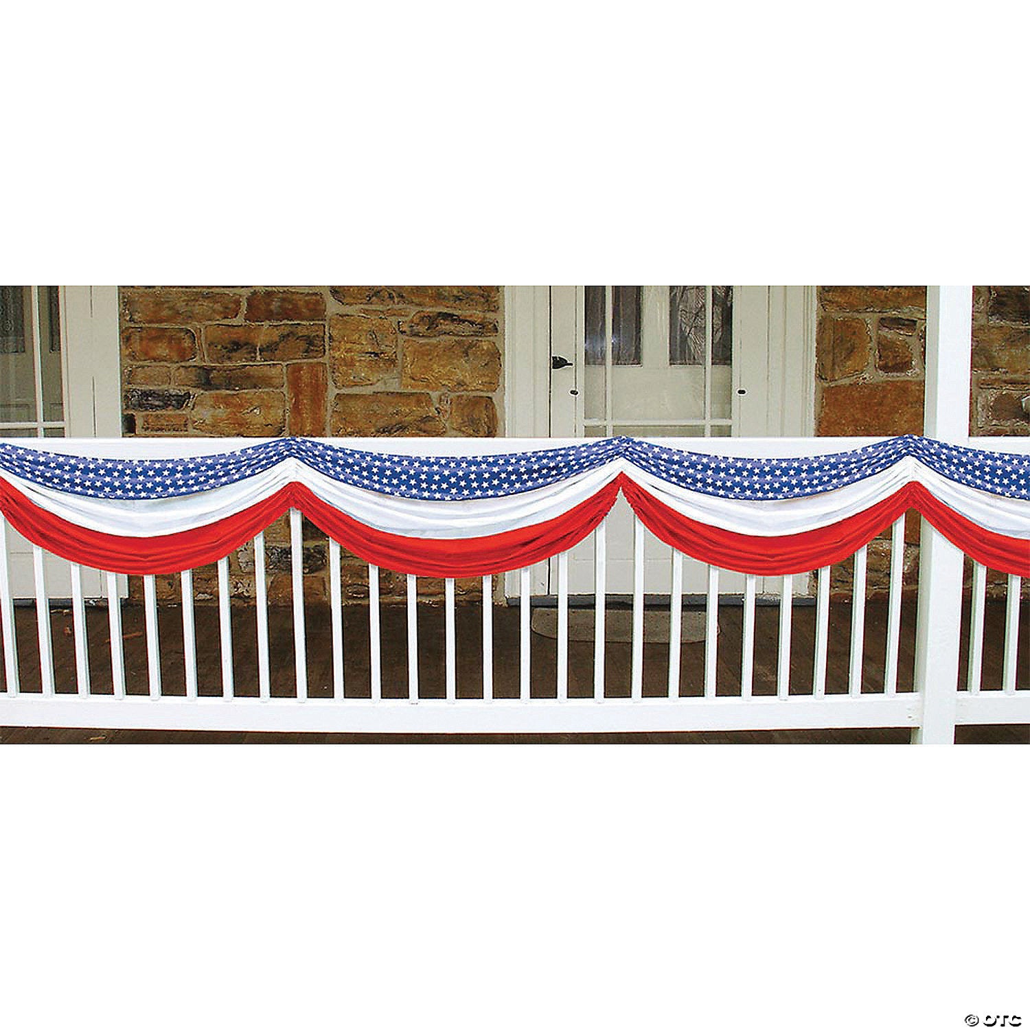5 stars stripes fabric bunting~bg54684rwb