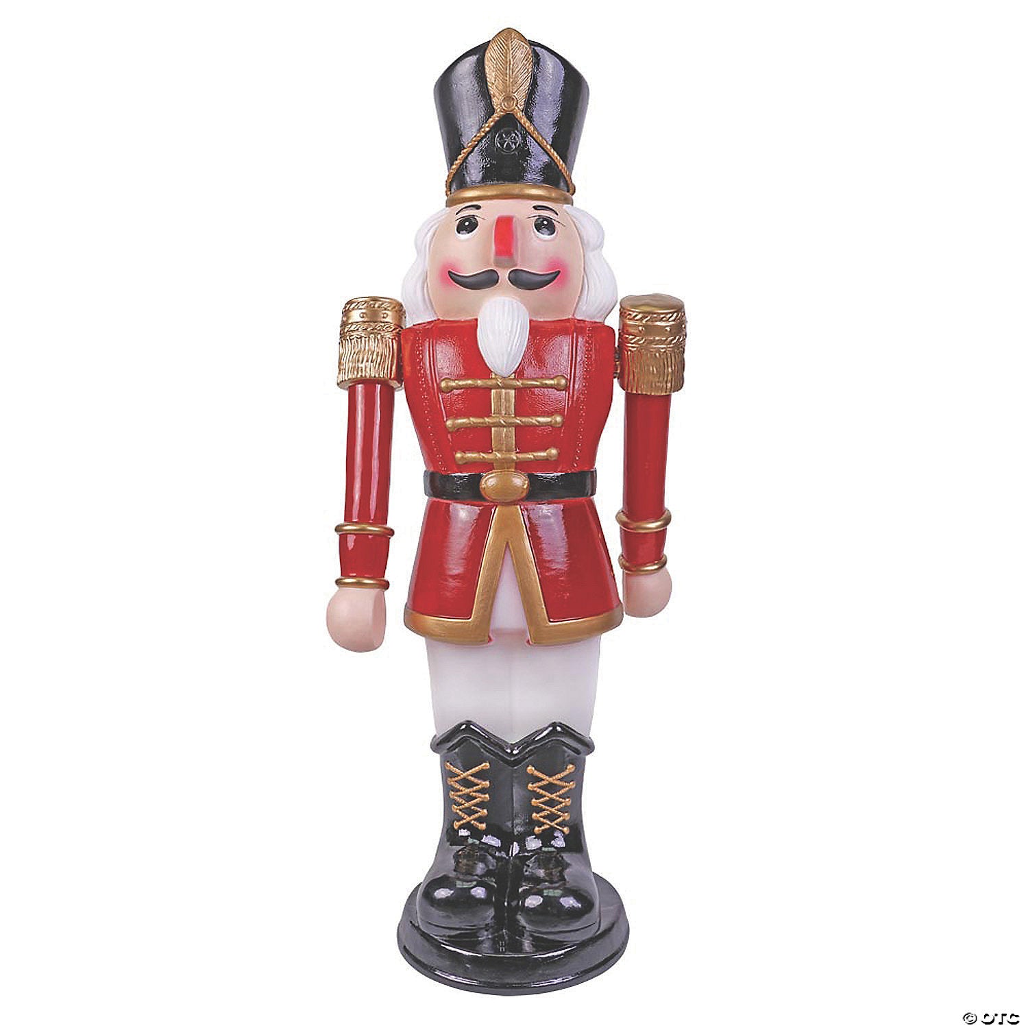 outdoor 36 red & white nutcracker with moving arms~pc36733rw