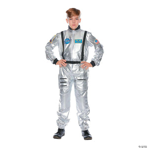 kids silver astronaut halloween costume medium~ur25725md