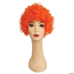 adults orange curly clown wig~lw105or