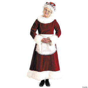 women& 8217 s mrs claus long dress costume large~ae13md