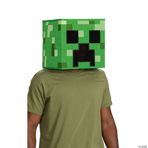 minecraft& 8482 anniversary creeper block head mask~dg161929