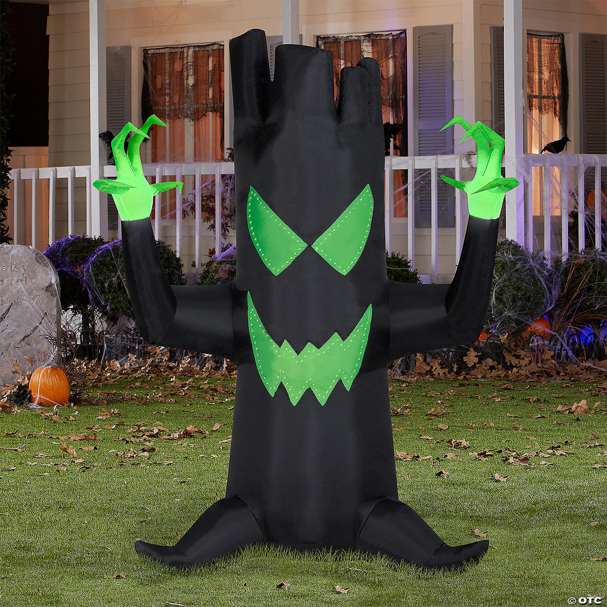 83 blow up inflatable light up black tree with built in led lights outdoor yard decoration~ss227780g-a02