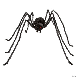 4 black spider with light up eyes halloween decoration~atc00132-a01
